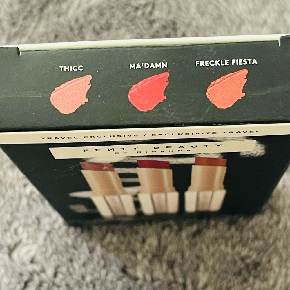 *RARE* Fenty Beauty Mattemoiselle Trio Plush Matte Lipstick Set - Picture 2 of 5